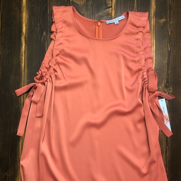 ANTONIO MELANI(Dillard's) Coral Haze Sleeveless DERRICK Blouse SZ SMALL - Picture 6 of 6
